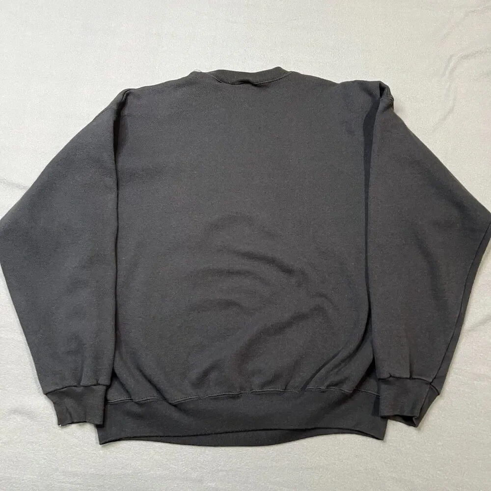 Vintage Cincinnati Reds Sweatshirt Adults Size XL Black Long Sleeve Velva Sheen